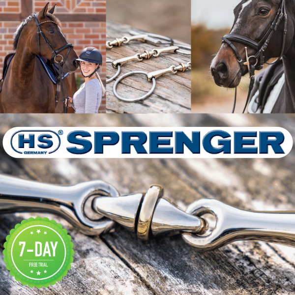 Sprenger KK Bradoon Balkenhol Trense – Eingelenkig, Sensogan, 120–150 Mm, 40222